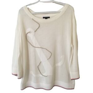 Tommy Hilfiger Large Nautical Mesh Top With Rope and Anchor